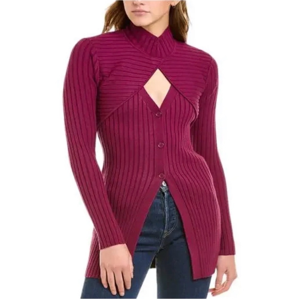 Ronny Kobo Collection 2 piece Garner Knit Cardigan